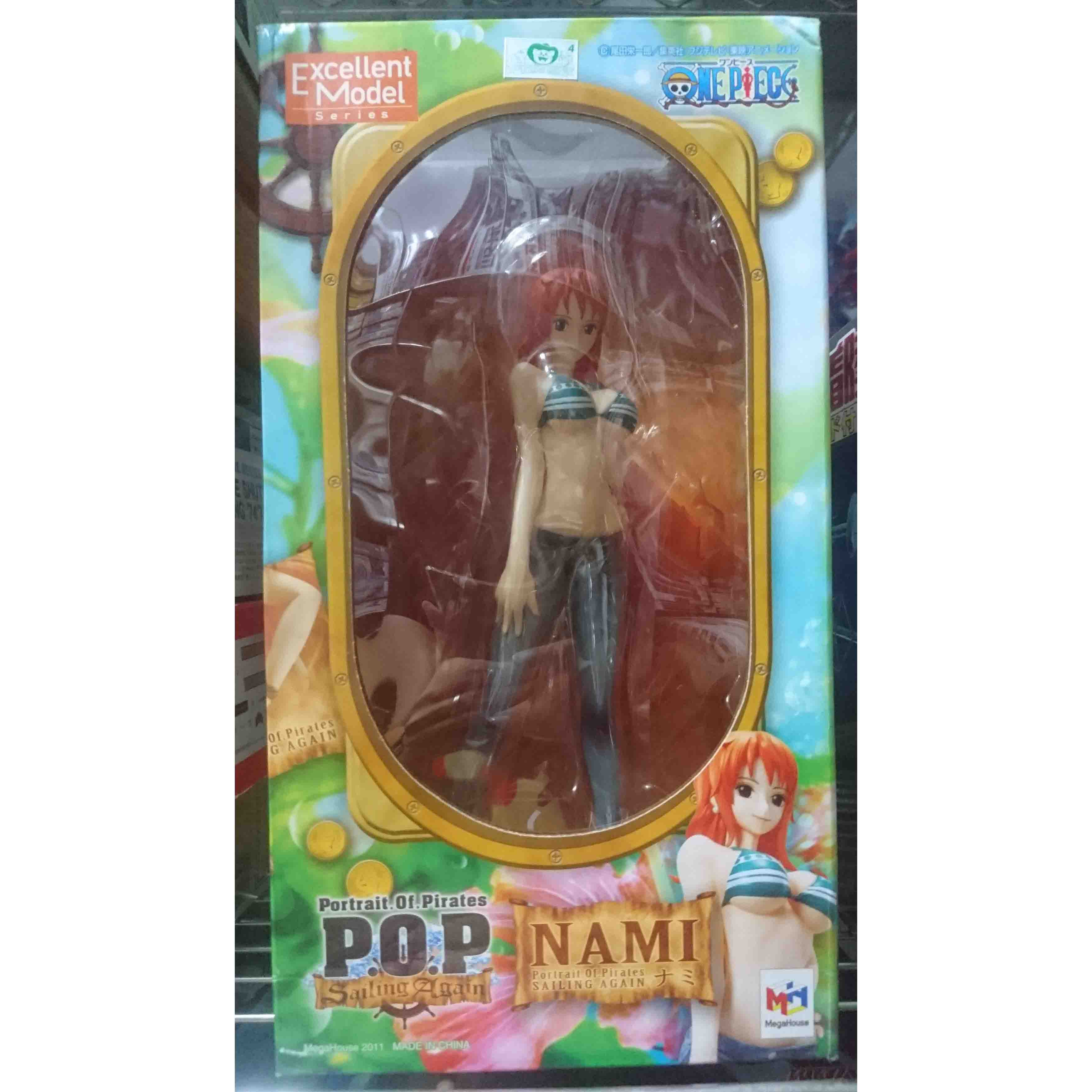 POP 海賊王 航海王 娜美，益祥模型玩具外盒實拍照片。