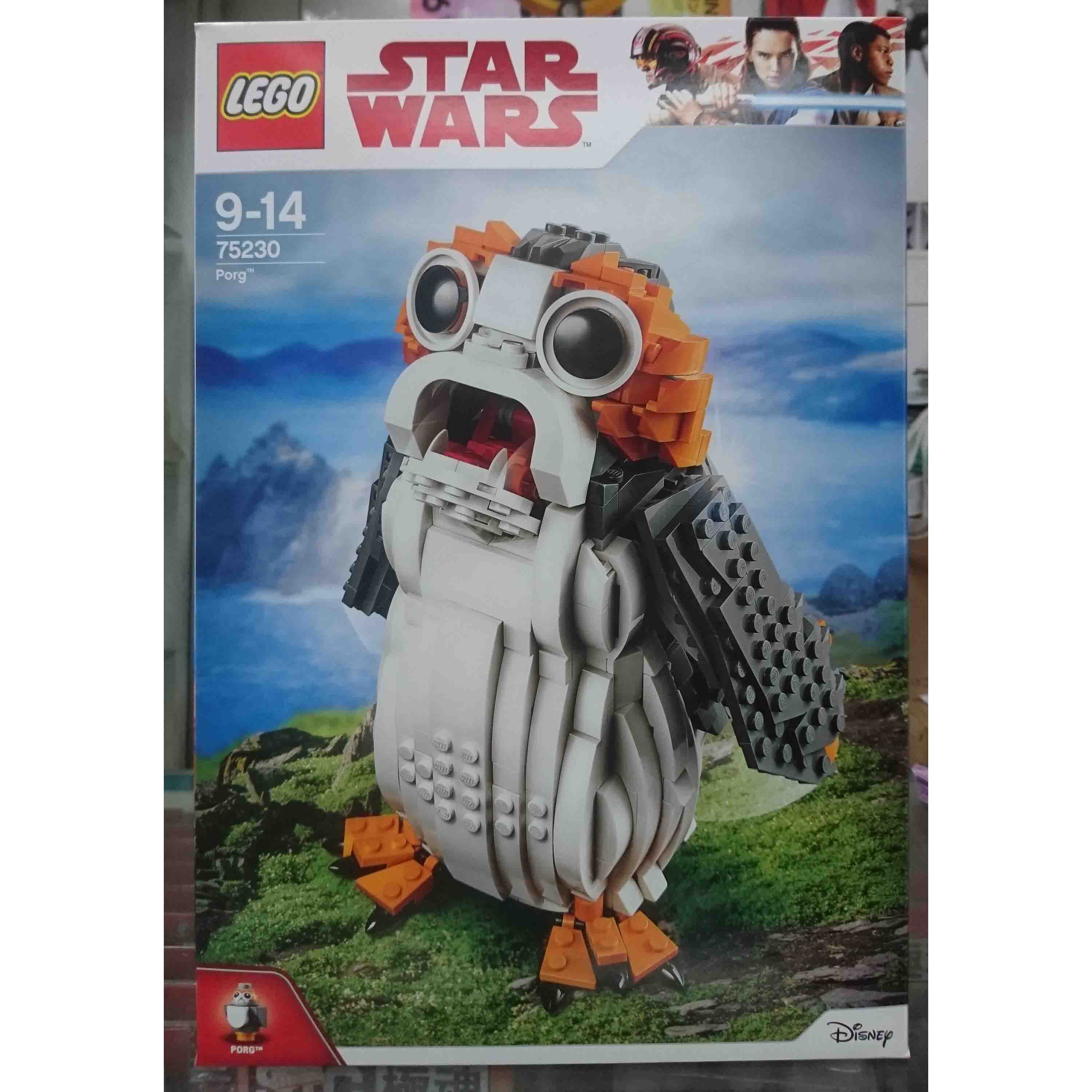 LEGO 樂高 75230 星際大戰系列 最後的絕地武士 Porg 波波，益祥模型玩具外盒實拍照片。